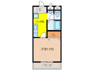 グリーンフィールド21【1階】の間取り