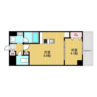 グランディア大阪ノース【2階】の間取り