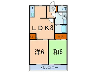 ムーンブリッジ千駄木【1階】の間取り