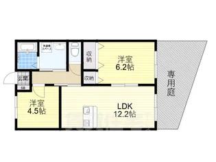ピュアコート原町【2階】の間取り