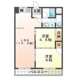 ガーデンヒルズ2号館【2階】の間取り