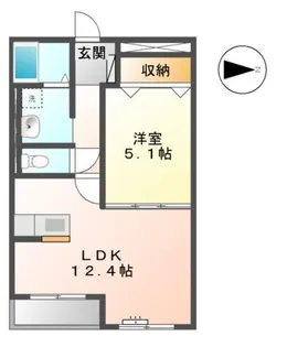 ハートフルタウン 参番館【3階】の間取り
