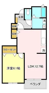 ネオ・ポラリスA【1階】の間取り