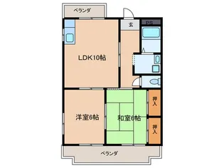 エスポワ-ル里【1階】の間取り