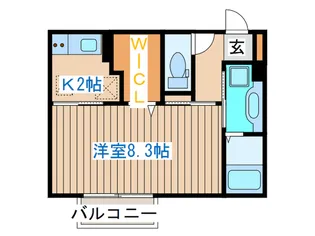 アルシオン八木山【1階】の間取り