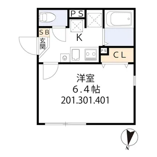 グラシア・ベイ大森【2階】の間取り