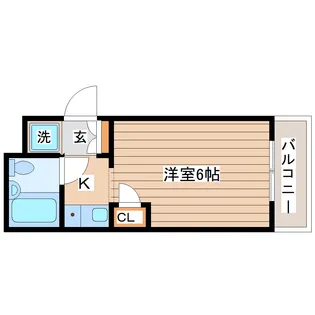 ホーユーコンフォルト愛宕大橋【3階】の間取り