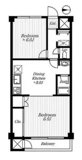 六本木サニーハイツ【3階】の間取り