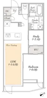LUMIEC suite EBISU ルミークスイート恵比寿【3階】の間取り