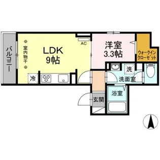 ラリュール堀切【3階】の間取り