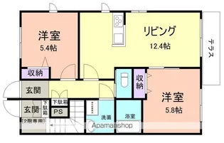 シャーメゾン浜の宮【1階】の間取り
