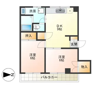 ライフステージカザマ【1階】の間取り