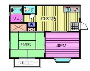 ビュークレスト【2階】の間取り