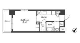 ウィルドゥ浜崎通【3階】の間取り