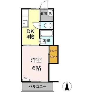 シュロス A【2階】の間取り