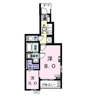 メゾン ド オリーブ B【1階】の間取り