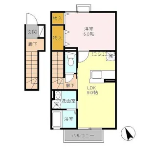 グランモア若草 C棟【2階】の間取り