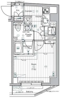 プレミアムキューブ文京江戸川橋MO【1階】の間取り