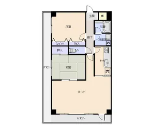 プロシード甲府【7階】の間取り