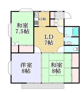 ローレンスパークB【1階】の間取り