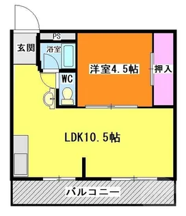 ハイツ丸栄【4階】の間取り