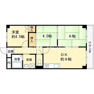 ウエストヒル【4階】の間取り