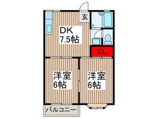 センチュリ-ハイム【1階】の間取り