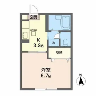 フォーブル楓II【1階】の間取り