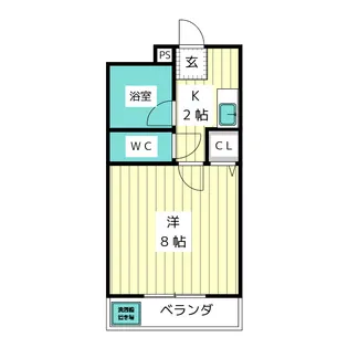 エクシードK【1階】の間取り