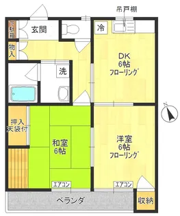 【メゾン桃山】【2階】の間取り