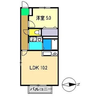 シャーメゾン懐里【2階】の間取り