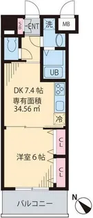ルーチェ茗荷谷【6階】の間取り