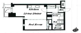 スカイコート日本橋人形町第5【9階】の間取り