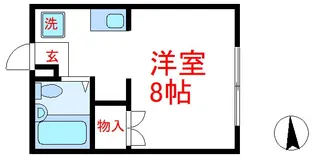 パールハイム晴和【1階】の間取り
