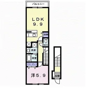 オーシャンブリーゼ【2階】の間取り