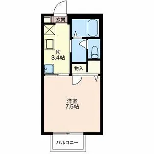 プランドール【1階】の間取り