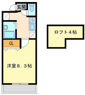 エリガンス【2階】の間取り
