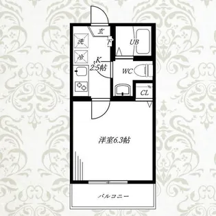 レイディアンス寺前【3階】の間取り