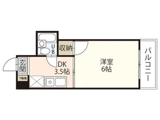 カーサ南大正【2階】の間取り