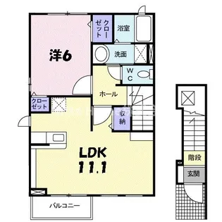 アルバローザ【2階】の間取り