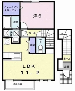 アモロッソ・ビビエンダ【2階】の間取り