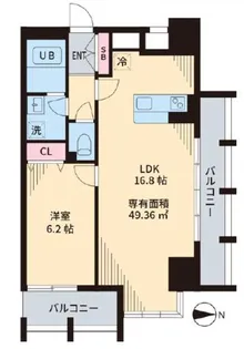 TOKIO国立タワー【11階】の間取り