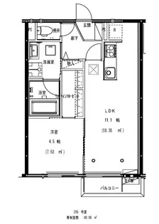 J.Y HILLS【2階】の間取り