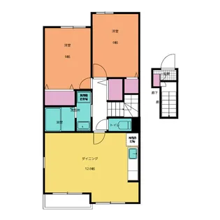 コスモス B【2階】の間取り
