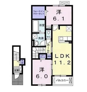 カーサ・セントロ【2階】の間取り