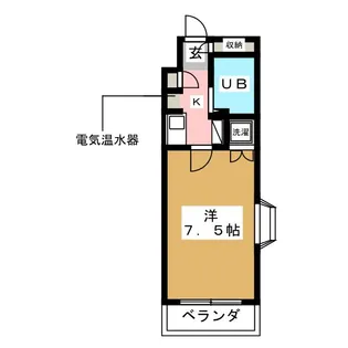 カーサツツミ【1階】の間取り