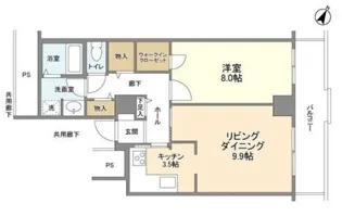 トルナーレ日本橋浜町【25階】の間取り
