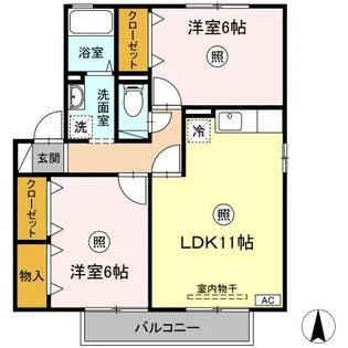 レピィナードIII【2階】の間取り