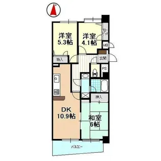 ニューライフ浜松II壱番館 (508)【1階】の間取り