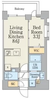 クレストコート大岡山【2階】の間取り